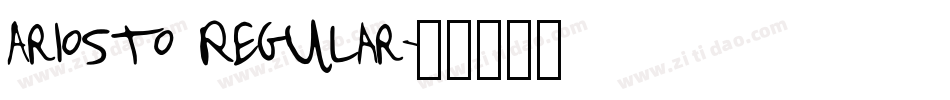 Ariosto Regular字体转换